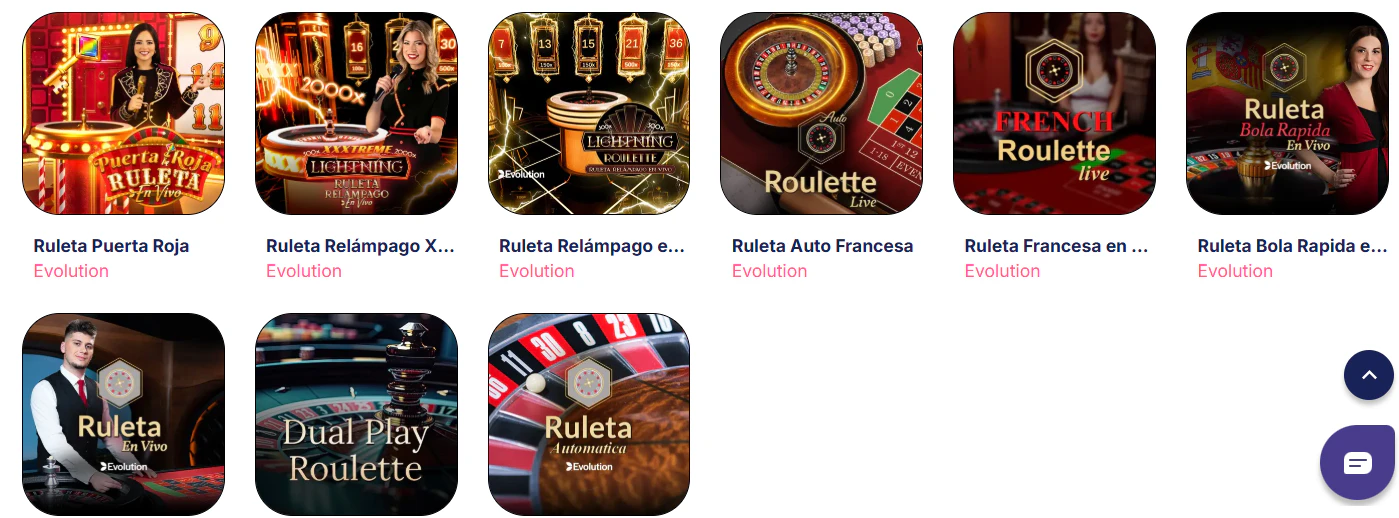 Área de casino en vivo y juegos digitales ofrecida por GratoGana Casino